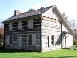 Markers &raquo; markers &raquo; Jackson Twp &raquo; Hartman Log Cabin, Jackson Twp; near Williamsburg 5272 Aber Rd at intersection of U.S. 50